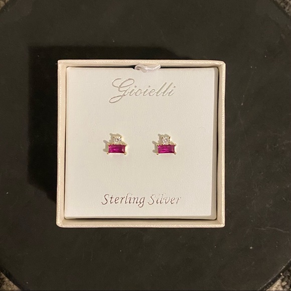 Pink Stud Earrings - Picture 4 of 6